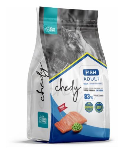 Chedy Сухой корм для взрослых кошек рыба Adult 106.3124 1,5 кг 62198