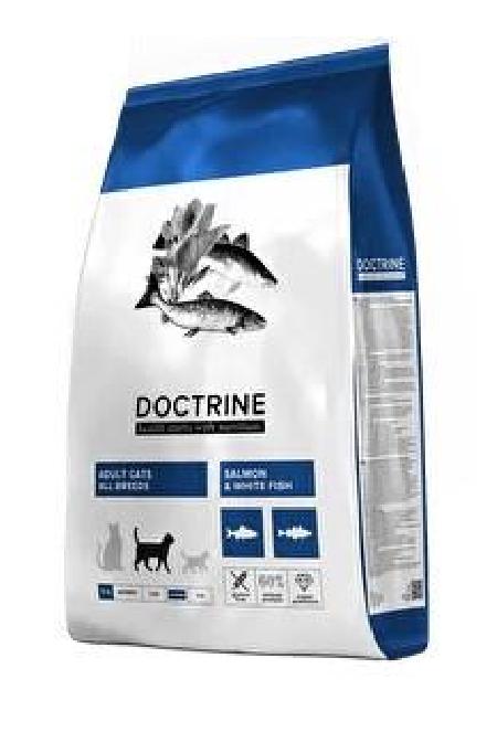 DOCTRINE Сухой беззерновой корм  для кошек с лососем и белой рыбой 34561 0,8 кг 60714