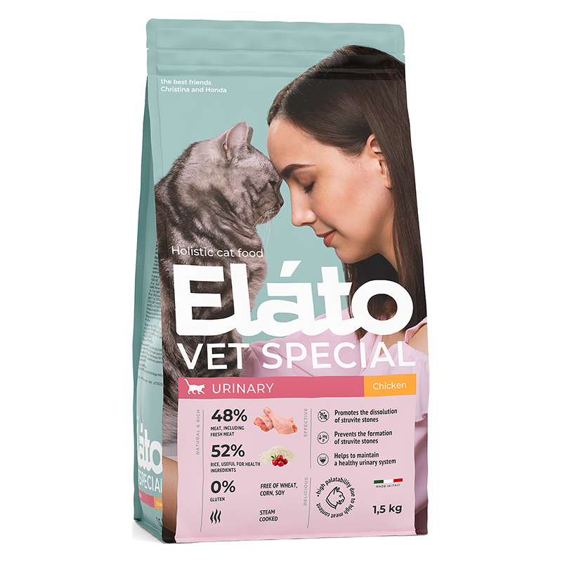 Elato Holistic Vet Special дк Urinary с курицей 1,5 кг 3749, 47578