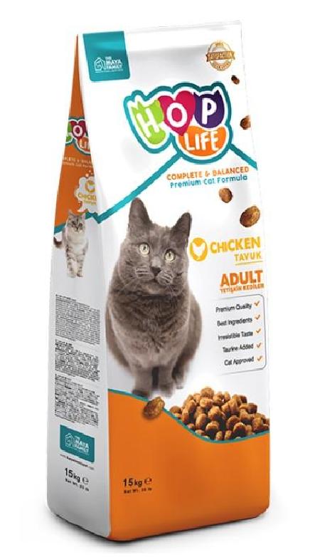 Hop Life Сухой корм для взрослых кошек с курицей Adult 106.1101 15 кг 62143
