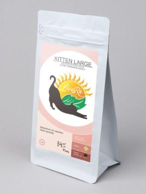 LiveRA Kitten Large Сухой корм для котят и кормящих кошек  кролик с рисом 3,5 кг