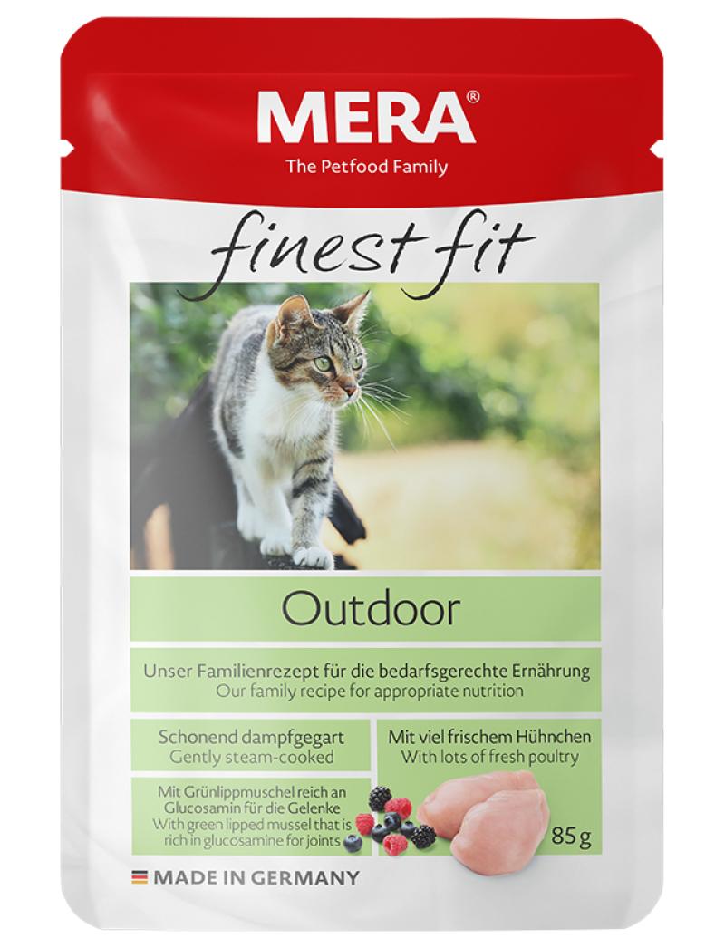 MERA Пауч для активных/гуляющих на улице кошек (FINEST FIT NASSFUTTER OUTDOOR), 0,085 кг, 48780, 48780