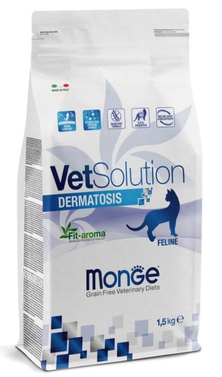 Monge VetSolution Cat Dermatosis диета для кошек Дерматозис 1.5 кг