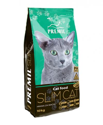 Premil Корм для кошек СУПЕРПРЕМИУМ SLIM CAT (СЛИМ КЭТ) 33/10 2кг, 8600103397209