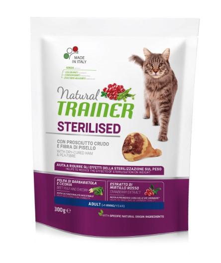 Natural Trainer Сухой корм для кастрированных кошек с сыровяленой ветчиной (010230504) | Trainer Natural Adult Sterilised - Dry-Cured Ham 0,3 кг 43824