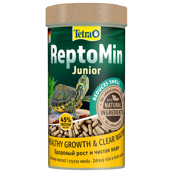 Корм Tetra ReptoMin Junior для молодых водных черепах в виде палочек 250 мл, TET315747