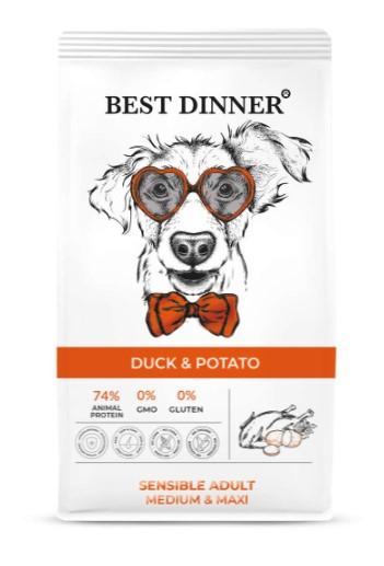Best Dinner Сухой корм для собак средних и крупных пород с Уткой и картофелем 75039 12,000 кг 64309