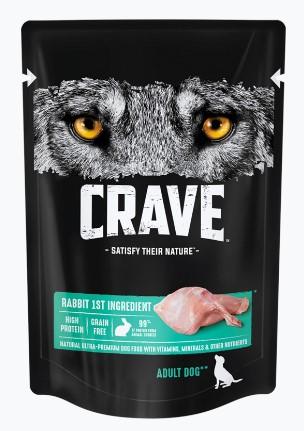 Crave Паучи для взрослых собак всех пород с кроликом 85г. 10232175 0,085 кг 52816