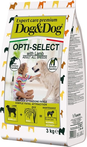 Dog&Dog Сухой корм для взрослых собак с ягненком 015608368 3,000 кг 63487