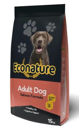 ECONATURE Adult Dog Salmon Formula 15 кг сухой корм для собак с лососем, 86441