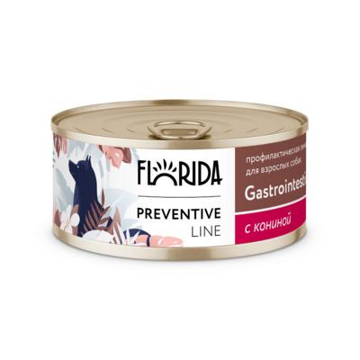 FLORIDA консервы (профилактика) Gastrointestinal Консервы для собак при расстройствах пищеварения с кониной 11вн42 0,100 кг 61094