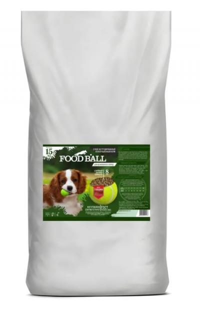 FOOD BALL Сухой корм для щенков всех пород Говядина 15кг, 26958 