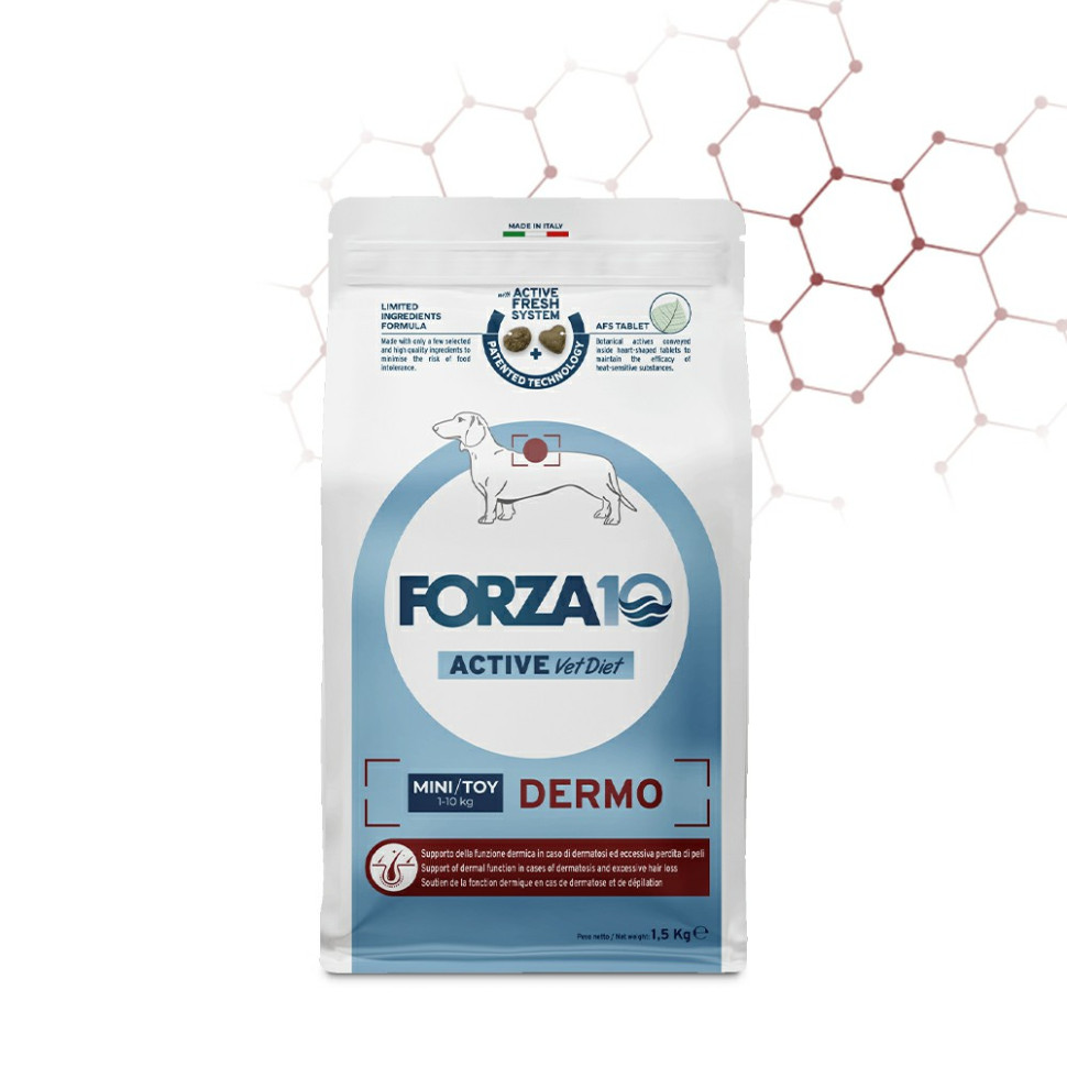 Forza 10 ACT Dermo DogMiTAdu pesce dry 1,5kgкорм для взр.собак мелких пород с патол.кож.покрова, 09190315