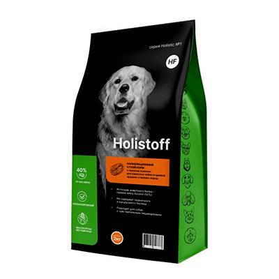 Holistoff сухой корм для взрослых собак и щенков средних и мелких пород с лососем и рисом, 2 кг, , 3001001430
