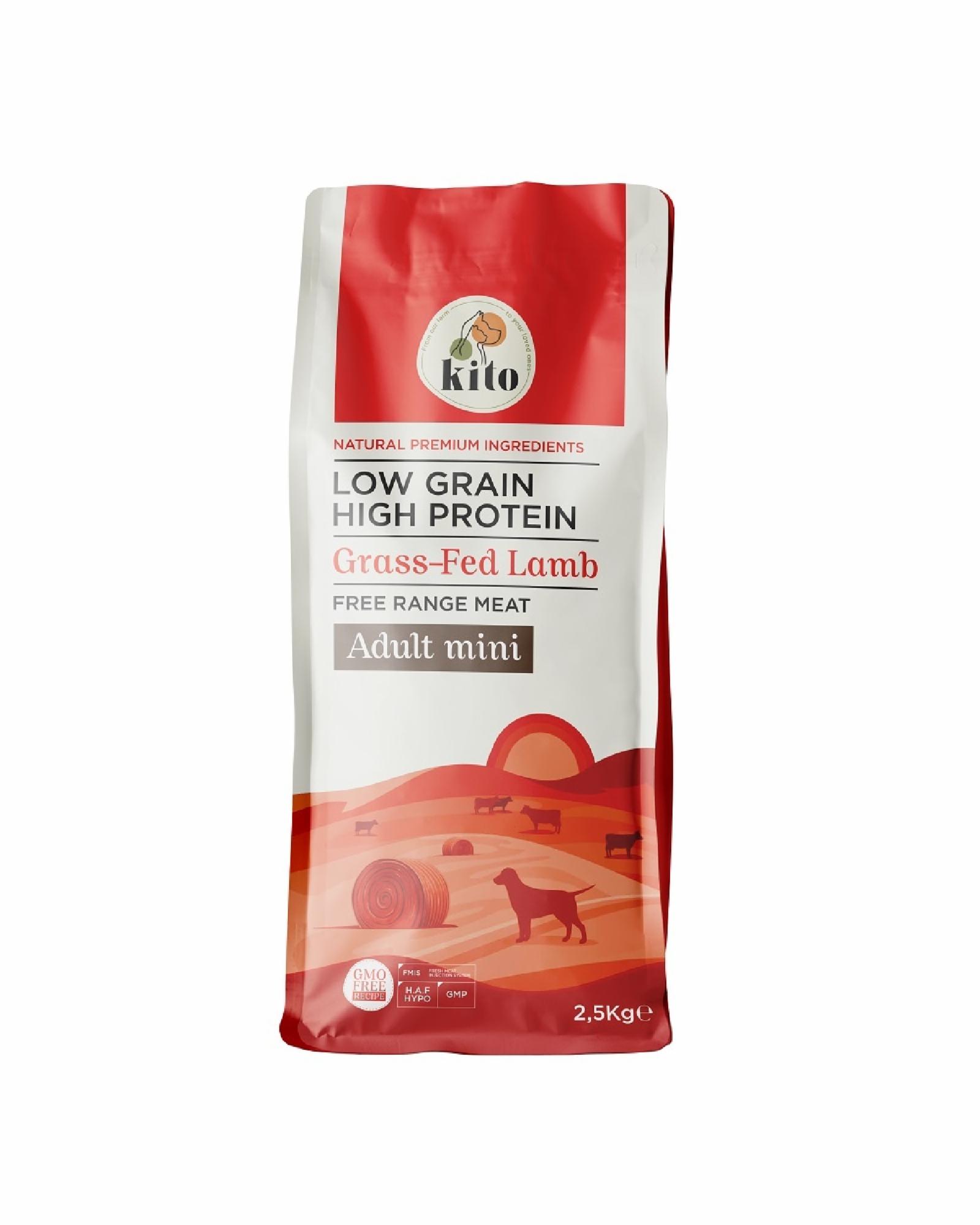 Kito Для взрослых мелких собак с ягненком свободного выпаса (Adult M?n? Dog Food Grass-Fed Lamb) KT057 2.500 кг 61461