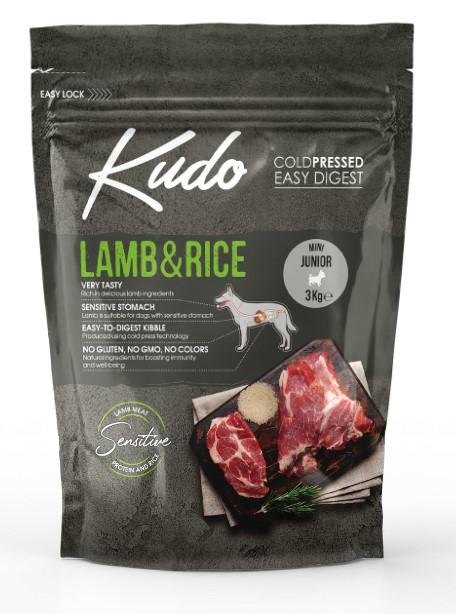 KUDO LAMB & RICE MINI JUNIOR Сухой корм для собак мелких пород Ягненок и рис 3 кг
