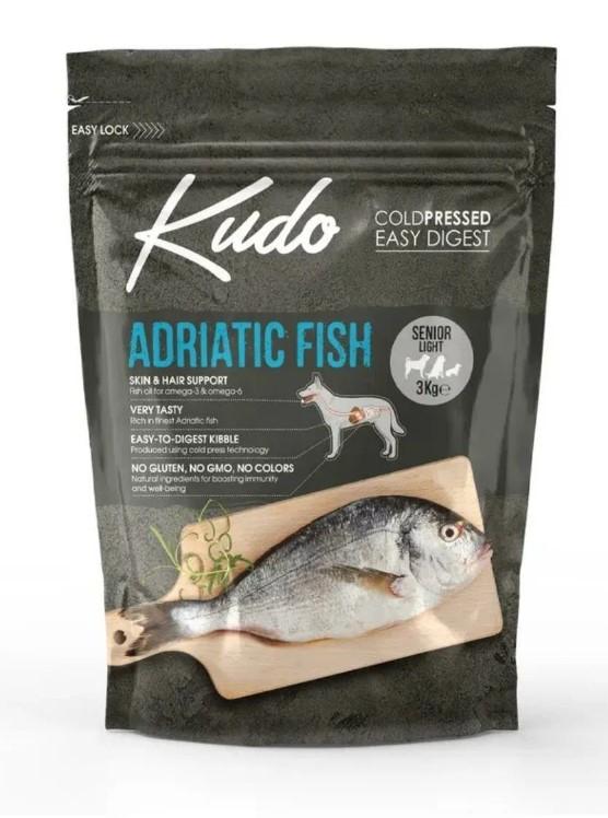 KUDO ADRIATIC FISH ADULT Сухой корм для собак склонных к полноте Адриатическая рыба 3 кг, 17001001207