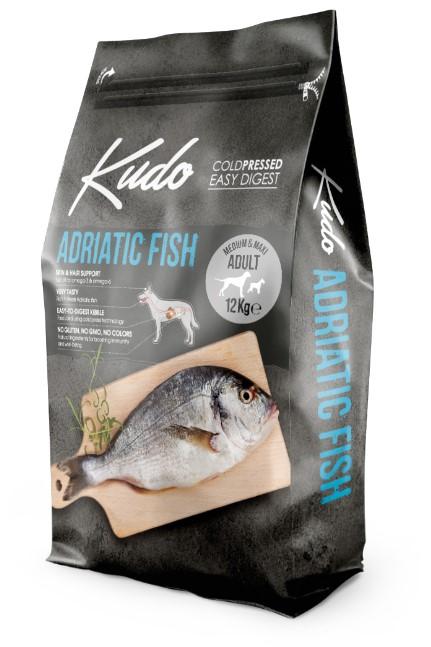 KUDO ADRIATIC FISH MINI ADULT Сухой корм для собак мелких пород с рыбой 12 кг 