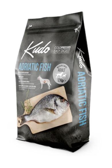 KUDO ADRIATIC FISH ADULT Сухой корм для пожилых собак склонных к полноте Адриатическая рыба 12 кг