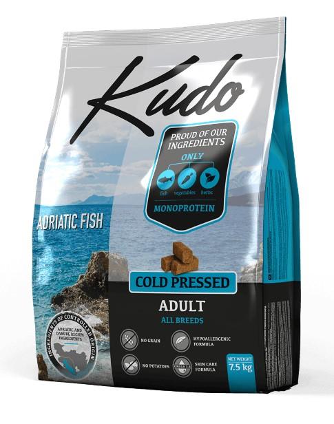 KUDO сухой корм для взрослых собак Адриатическая рыба 7.5 кг , 9001001207