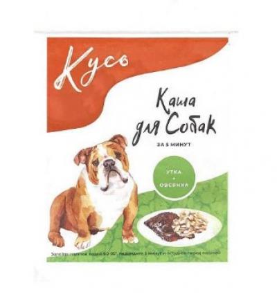 КУСЬ Каша для собак Утка с овсянкой, 60 г, 22943 