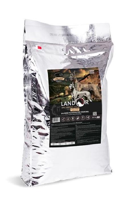 LANDOR сухой корм для взрослых собак крупных пород Ягненок с рисом 15кг 