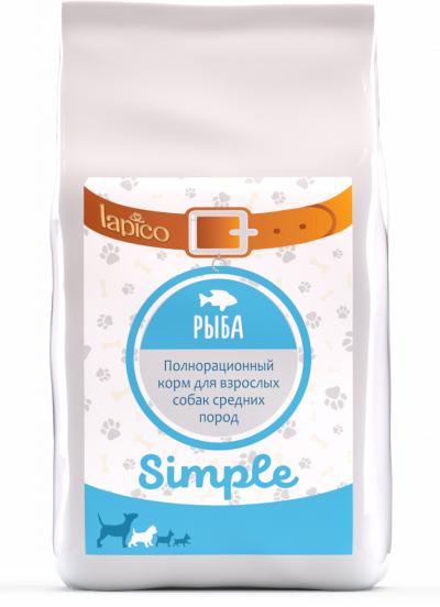СИМПЛ корм для собак средних пород с Рыбой 18 кг /2211 , РС18_simple