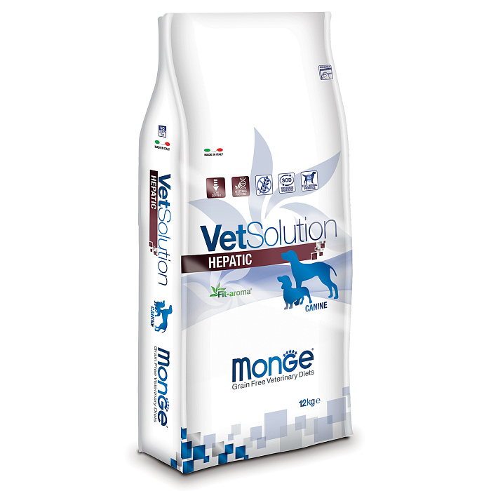 Monge VetSolution Dog Hepatic диета для собак Гепатик 12 кг, 70081184