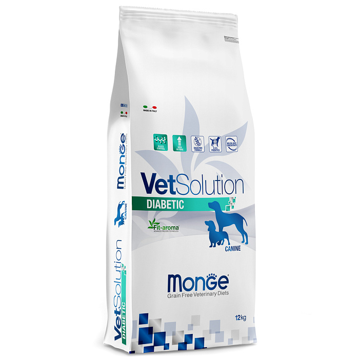 Monge VetSolution Dog Diabetic диета для собак Диабетик 12 кг, 7500100818