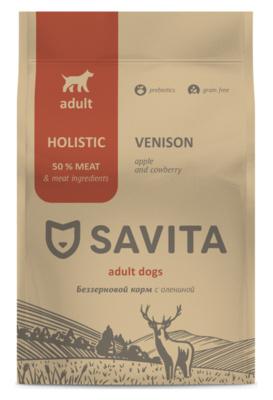 SAVITA сухой корм Для собак с олениной SAV55413 1,000 кг 58930