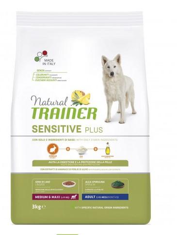 Natural Trainer Сухой корм для взрослых собак средних и крупных пород гипоаллергенный с кроликом (SENSITIVE PLUS) 010252636 | Trainer Natural SENSITIVE PLUS AD. MM RABBIT 3 кг 43707, 5400100996