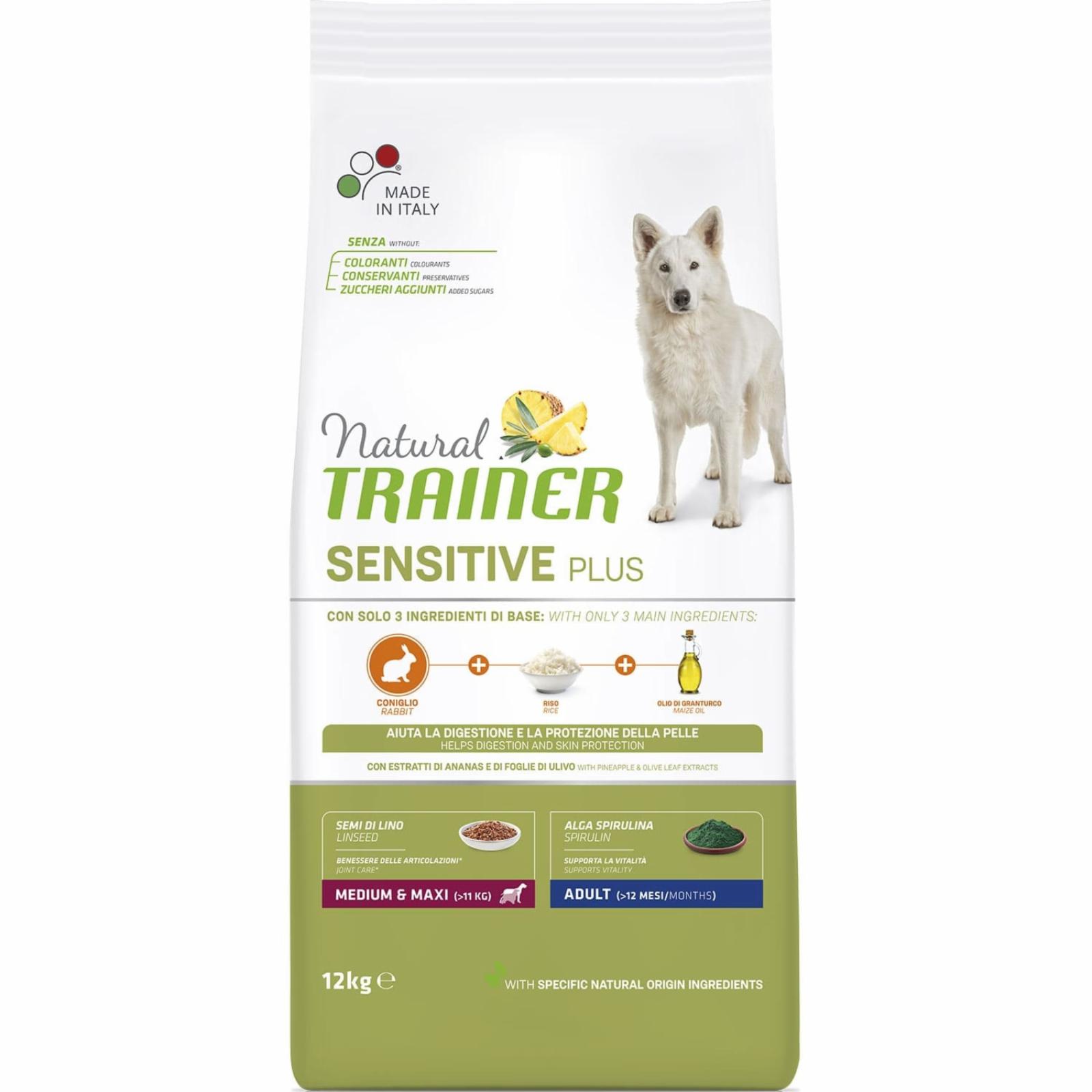 Natural Trainer Сухой корм для взрослых собак средних и крупных пород гипоаллергенный с кроликом (SENSITIVE PLUS) 010252636 3,000 кг 43707