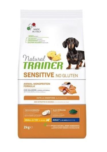 Natural Trainer Сухой корм для взрослых собак малых пород без глютена с лососем 010252391 2 кг 43780, 5700100996