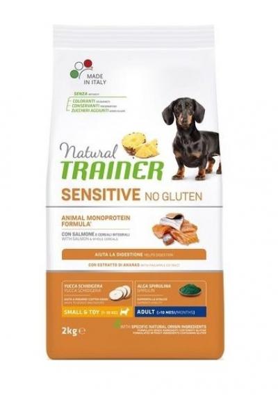 Natural Trainer Сухой корм для взрослых собак малых пород без глютена с лососем 010252391 2,000 кг 43780