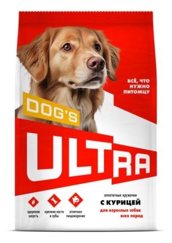ULTRA Полнорационный сухой корм для взроcлых собак всех пород  с курицей 3,000 кг 64453