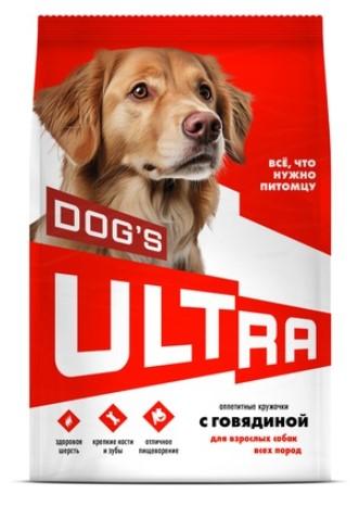 ULTRA Полнорационный сухой корм для взроcлых собак всех пород с говядиной 0,600 кг 64455, 4001001589