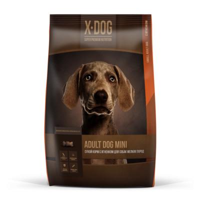 X-DOG Сухой корм для собак мелких пород с ягненком 4607166429377, 1,000 кг, 55250, 55250