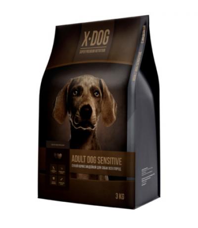 X-DOG ВИА Сухой корм с индейкой для взрослых собак с чувствительным пищеварением для всех пород Adult Dog Sensitive 4650188400169 | Adult Dog Sensitive 3 кг 57317
