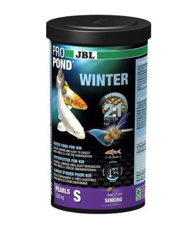 JBL ProPond Winter S Основной зимний корм дкои 15-35 см тонущие гранулы 3 мм 0,6 кг 1 л