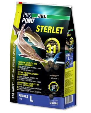JBL ProPond Sterlet L Основной корм для осетровых рыб 60-90 см, тонущие гранулы 9 мм, 3 кг/6 л 