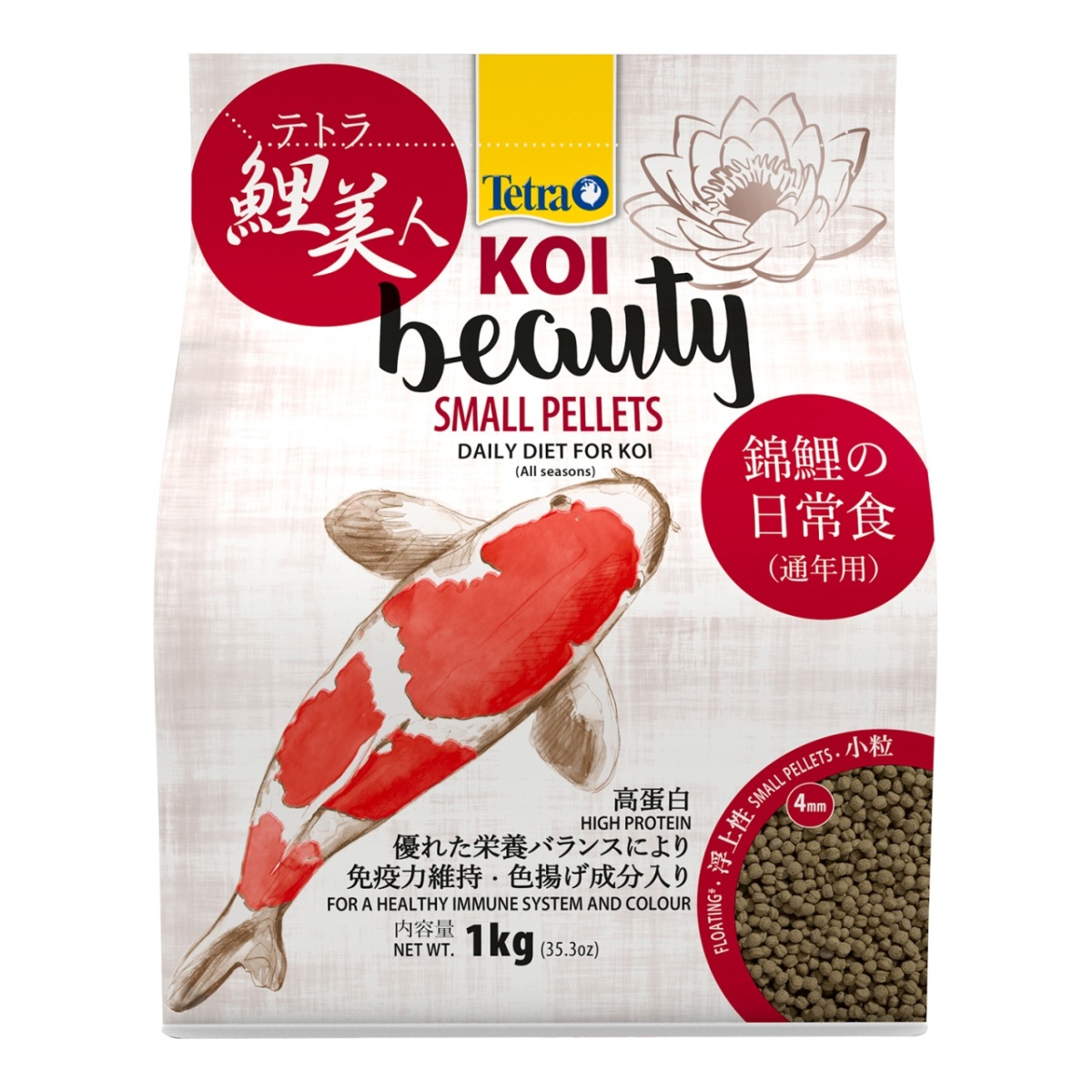Корм для карпов Кои Tetra Pond KOI Beauty Small Pellets 4л (шарики), 242531, 23700100946