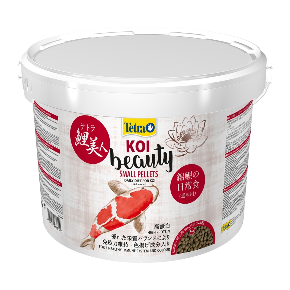 Tetra Koi Beauty S корм для карпов кои размером более 10 см в виде плавающих гранул, 10 л, 263314, 300100946