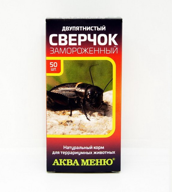 Сверчок двупятнистый замороженный 50шт (коробка), 801130