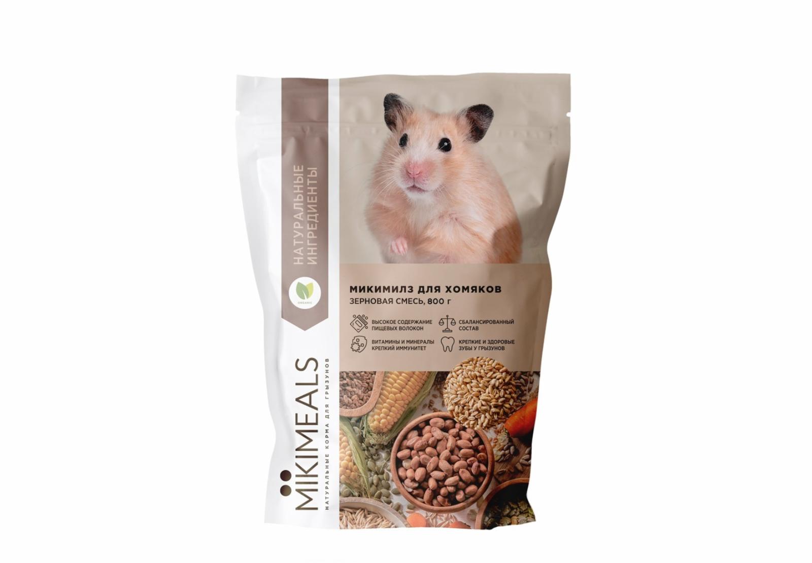 Mikimeals Корм для хомяков KH8002 0,800 кг 64380, 10700100479