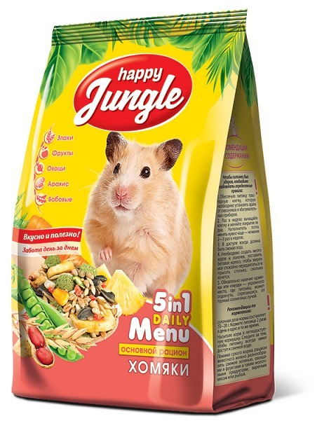 Happy Jungle Корм для хомяков 400 г J117 0.400 кг 64771