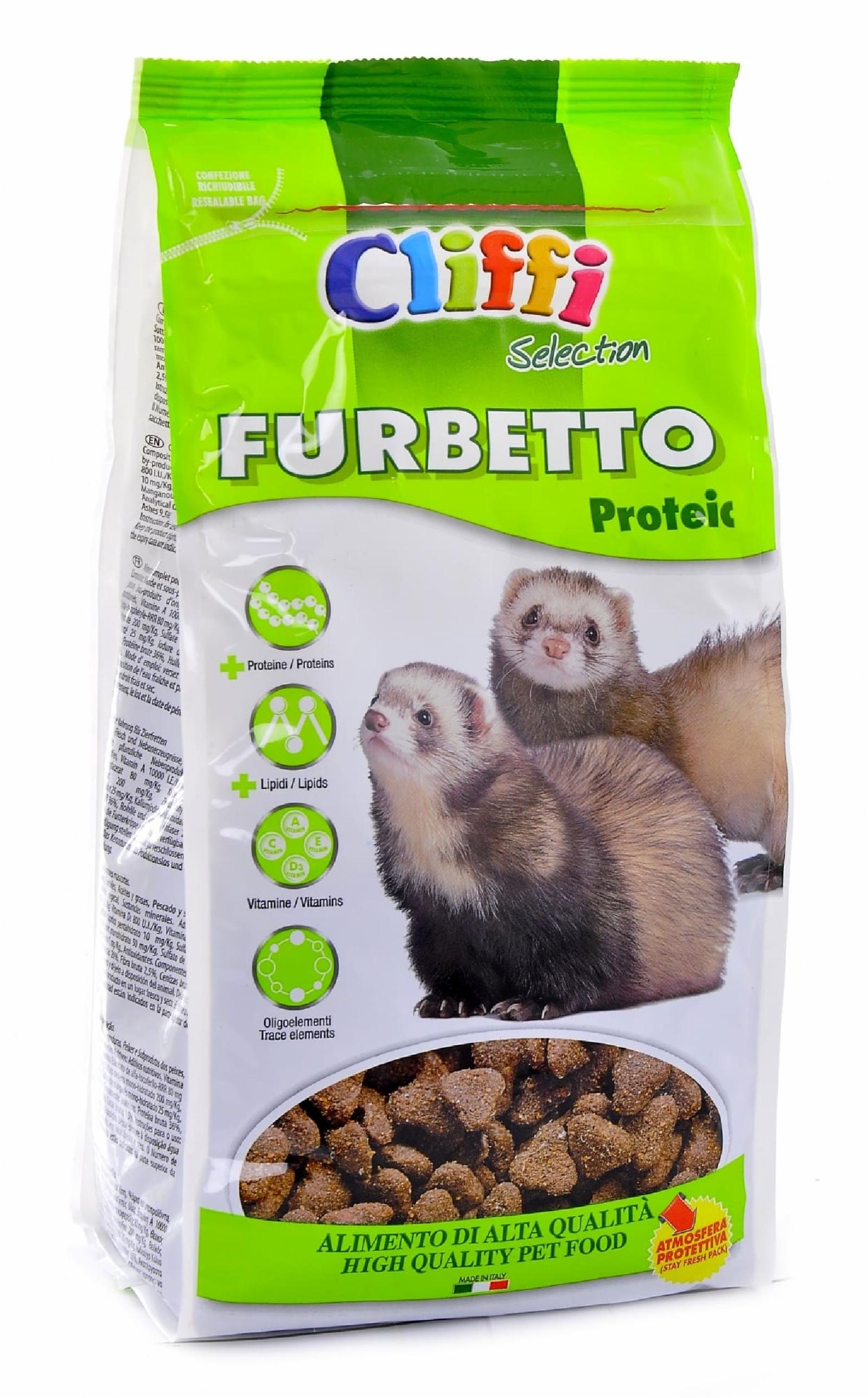 Cliffi (Италия) Корм для хорьков протеиновый (Furbetto proteic SELECTION) PCRA042 0,800 кг 34059