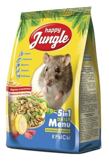 Happy Jungle корм для декоративных крыс 400 гр
