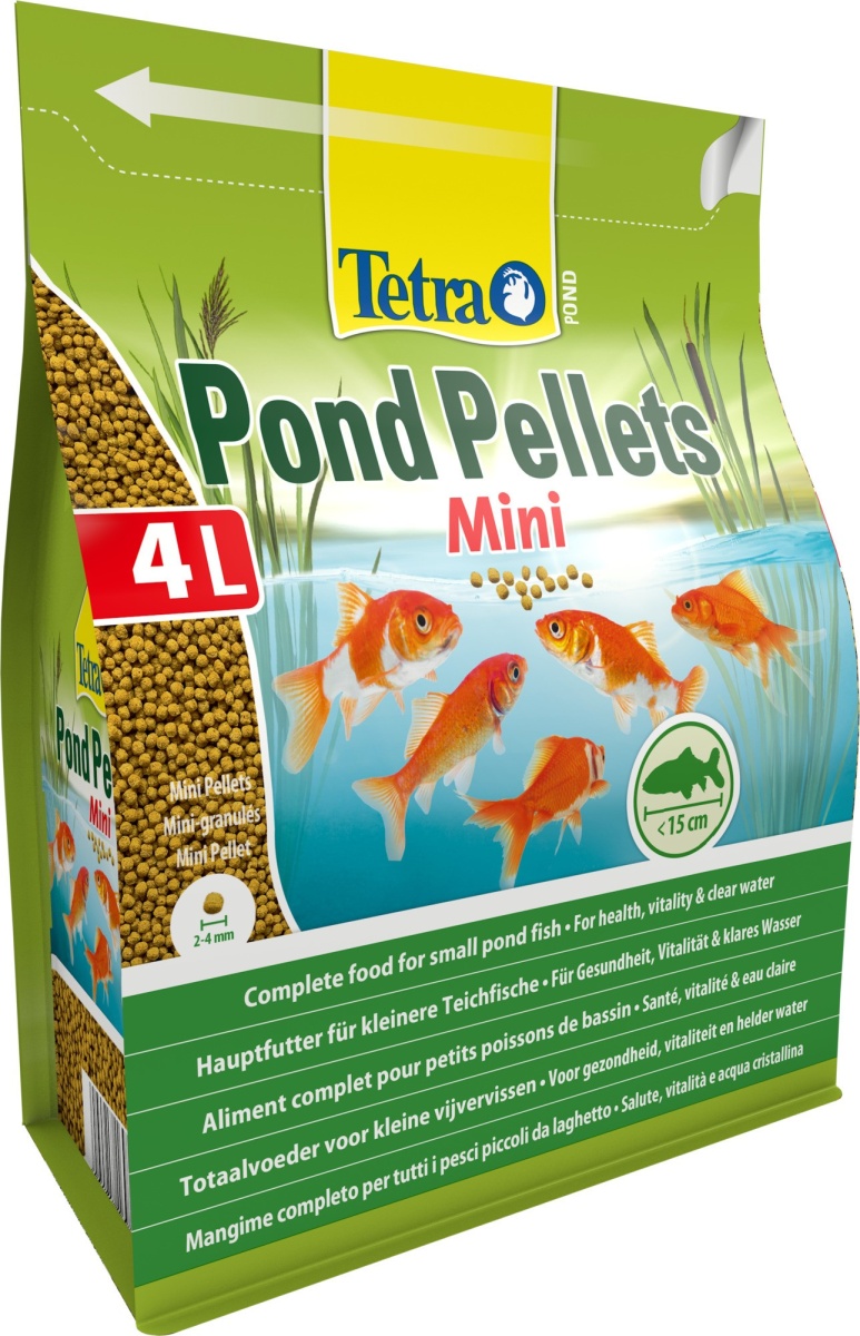 Корм для прудовых рыб Tetra Pond Pellets Mini 4 л, мелкие шарики