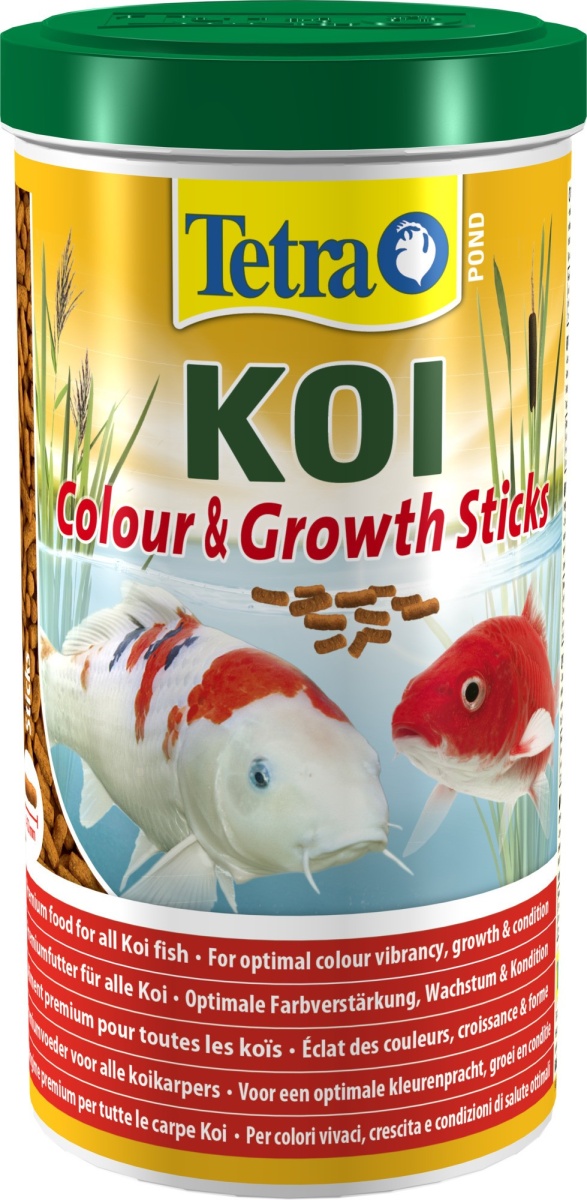 Корм для карпов Кои Tetra Pond Koi Colour & Growth Sticks 1 л, палочки, для рыб от 25 см