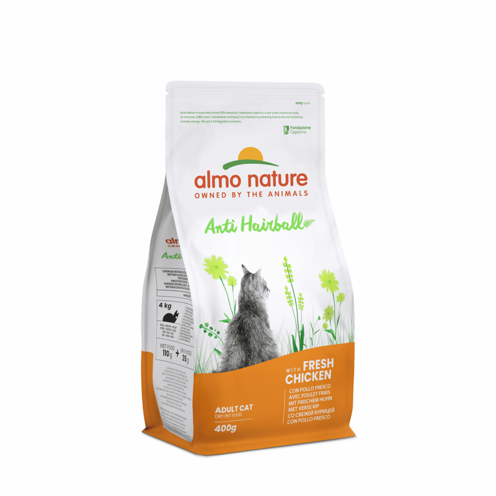 Almo Nature Для кошек контроль вывода шерсти с Курицей и Рисом (Anti-Hairball - Chicken) 673 2.000 кг 20362
